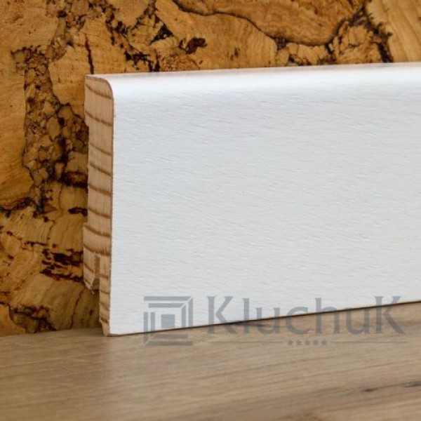 Плинтус Kluchuk WHITE PLINTH 50*12*2200 Профиль Модерн