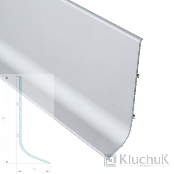 Плинтус Kluchuk Алюминиевый Накладной 100