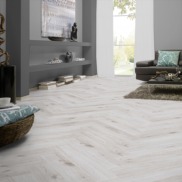 Ламинат Kronotex Herringbone 3516 Міленіум Дуб Білий
