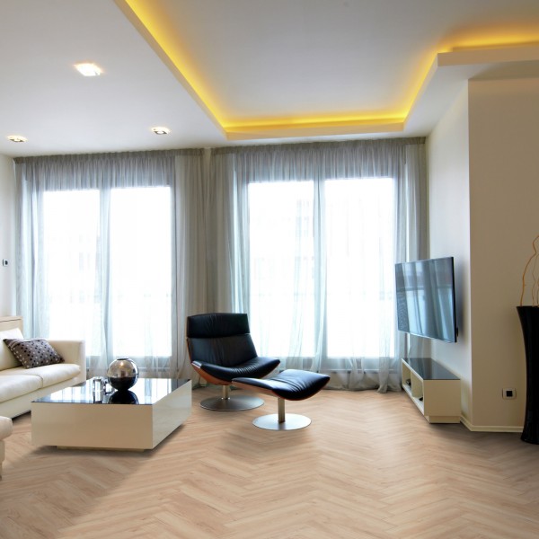 Ламинат Kronotex Herringbone 3678 Петтерсон Дуб Светлый