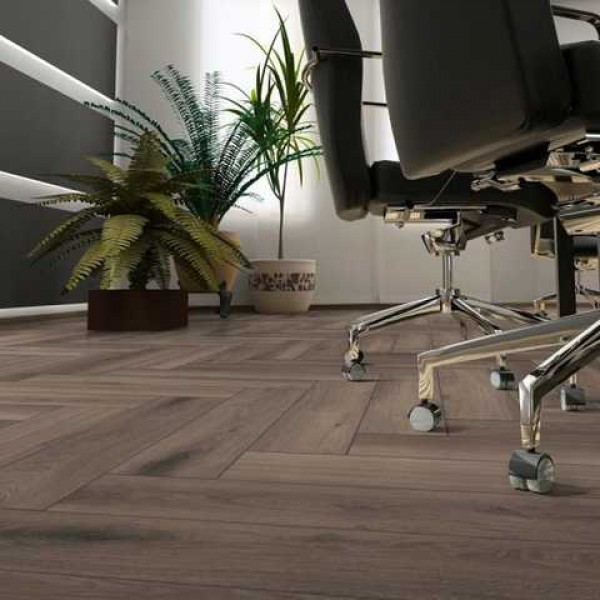 Ламинат Kronotex Herringbone 3860 Милениум Темно Коричневый