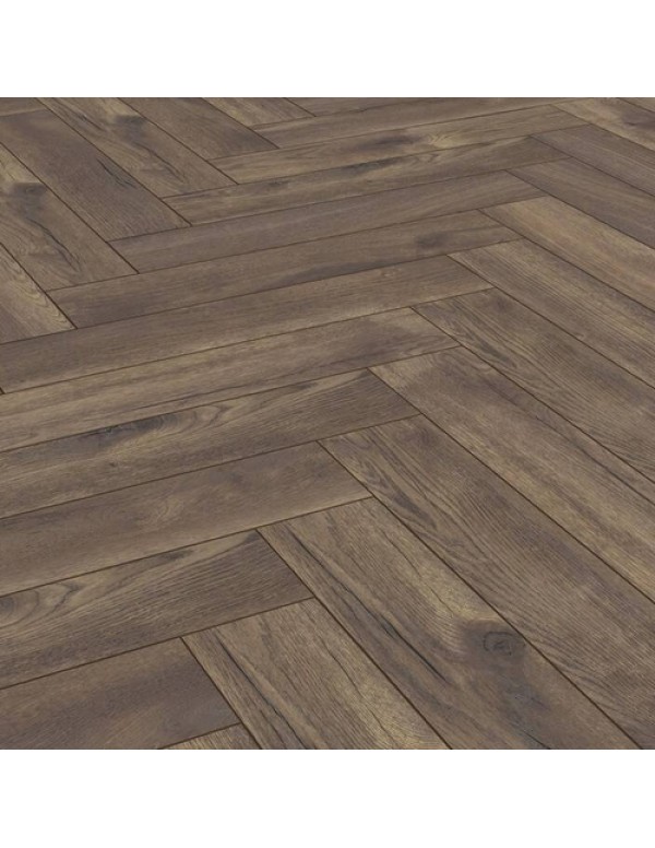 Ламинат Kronotex Herringbone 4766 Дуб Петтерсон Темный