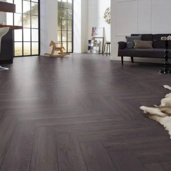 Ламинат Kronotex Herringbone 6010 Дуб Эльба Черный