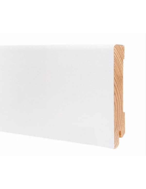 Плинтус Kluchuk WHITE PLINTH 100*19*2200 Профиль Модерн